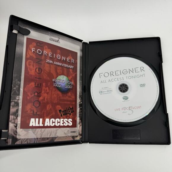 Foreigner All Access Tonight Live In Concert DVD 25th Anniversary Tour - Picture 3 of 4